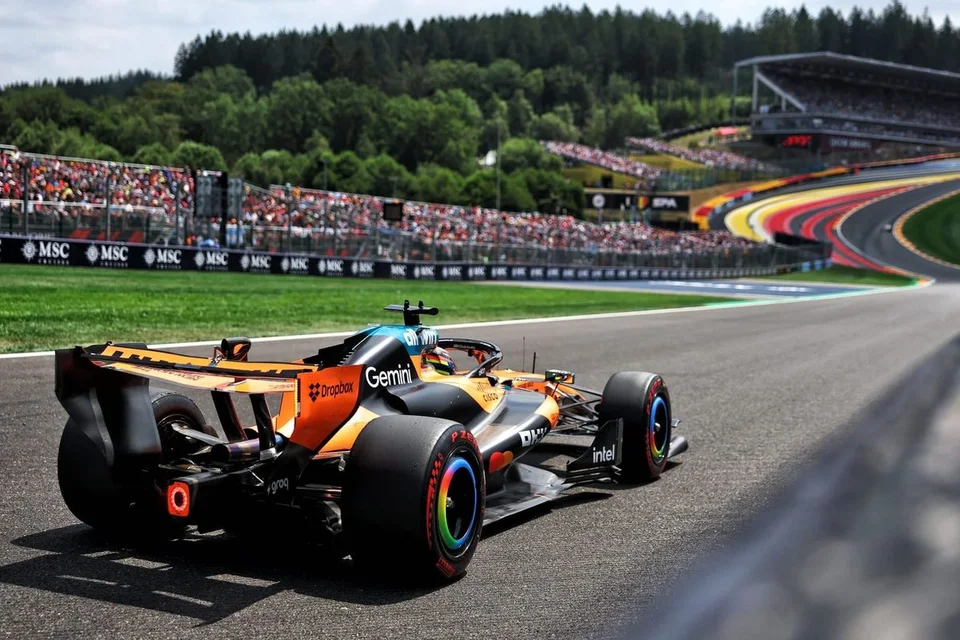Una monoposto di Formula 1 2026 durante una fase di gara