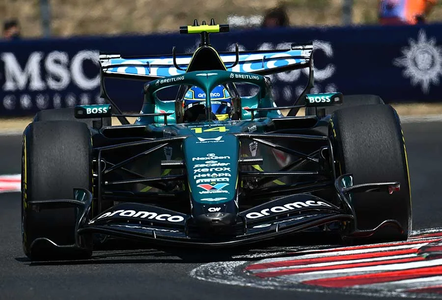 L'Aston Martin AMR26 motorizzata Honda in pista nel 2026